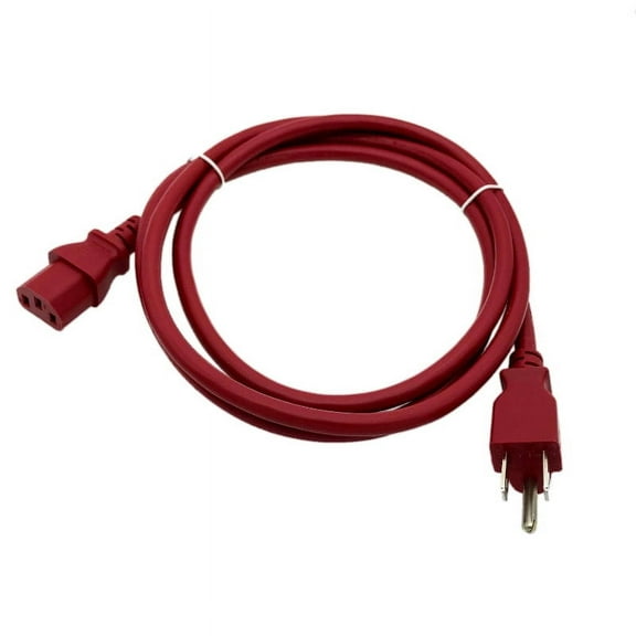Kentek 6 FT Red AC Power Cable Cord For VIEWSONIC PJ560D PJ562 PJ588D PJ650 PJ656 Projector