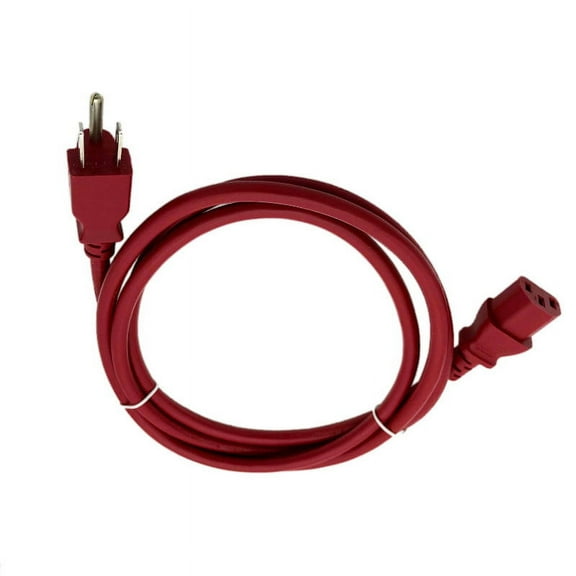Kentek 6 FT Red AC Power Cable Cord For VIORE TV LC22VF59 LC32VH5HTL RPT50V24D LCD HDTV