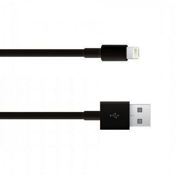 Kentek 6 Feet FT MFi Certified Lightning 8 Pin to USB Type A Male To Male M/M Charge Sync Cable Cord Adapter for iPod iPhone iPad Black
