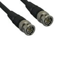 thumbnail image 1 of Kentek 6 Feet FT Premium BNC composite video patch cable cord connector male to male M/M black 75 ohm coaxial CCTV, 1 of 1