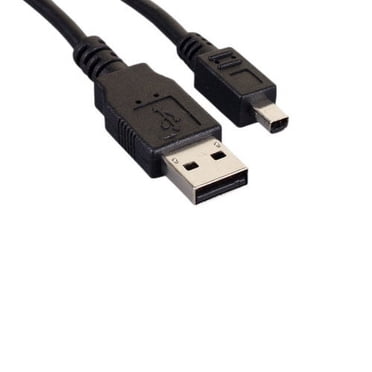 Kentek 6ft USB 2.0 Type A To Mini B 4-Pin Cable – 480Mbps – For Camera PDA MP3