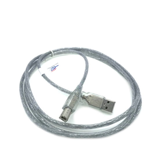 Kentek 6 Feet FT USB Cable Cord For BROTHER Sewing Machine SM3701 LX3817 XM2701 XR3774 Clear