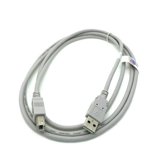 Kentek 6 Feet FT USB Cable Cord For EPSON Printer C86 C88 WF-6590 WF-8590 R220 R260 XP-440 WF-100 Beige