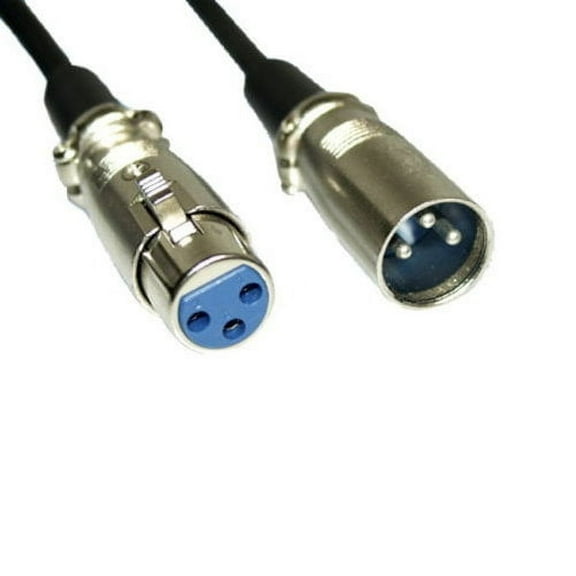 Kentek 6 Feet FT XLR 3 pin male to female M/F extension shielded cable cord mic microphone audio karaoke