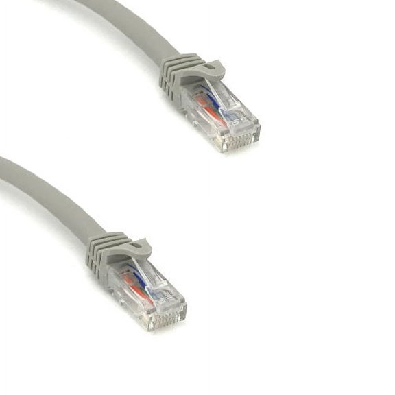 Kentek 6 Inch IN CAT6A UTP Patch Cable 24 AWG 600 MHz 10G 10Gbps Category 6a Unshielded Twisted Pair Snagless Molded Boot Ethernet RJ45 Network Internet Cord Gray