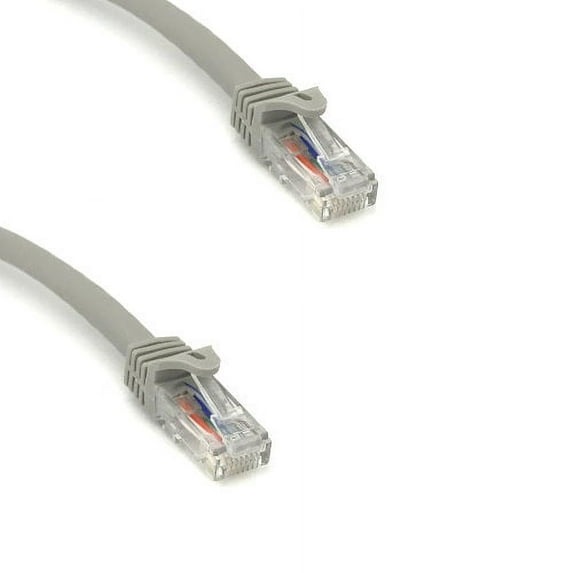 Kentek 6 Inch IN CAT6A UTP Patch Cable 24 AWG 600 MHz 10G 10Gbps Category 6a Unshielded Twisted Pair Snagless Molded Boot Ethernet RJ45 Network Internet Cord Gray