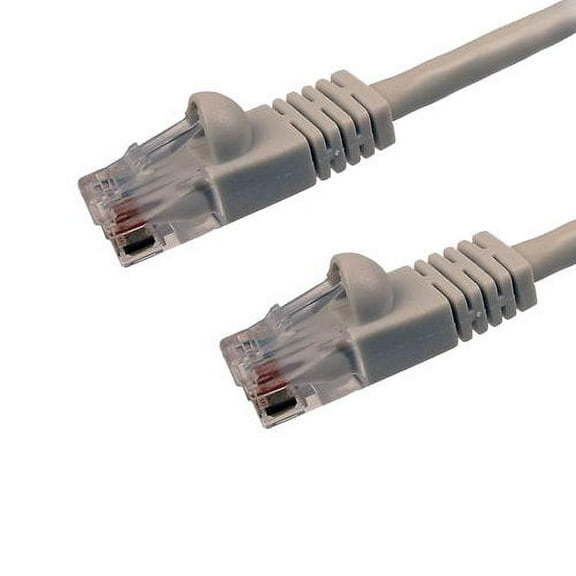 Kentek 7 Feet FT CAT6 UTP Patch Cable 24 AWG 550 MHz Category 6 Unshielded Twisted Pair Short Body Connector Snagless Molded Boot Ethernet RJ45 Network Internet Cord Gray