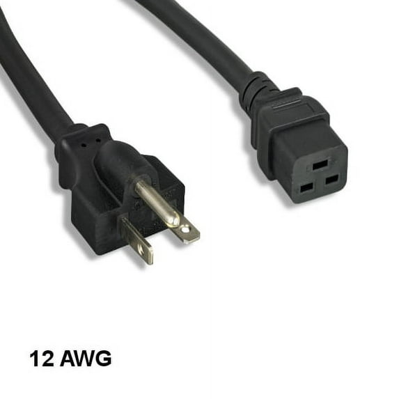 Kentek 8 Feet Ft NEMA 6-20P to C19 Power Cord 12AWG 20A/250V SJT Server/Network/PDU/UPS