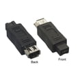 thumbnail image 1 of Kentek 9 pin male 6 pin female  IEEE-1394a 1394b IEEE1394 Firewire iLINK DV adapter converter coupler M/F 800/400 Mbps PC MAC black, 1 of 1