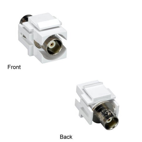 Kentek BNC Keystone Insert Module Feedthrough Recessed Type Female F/F Coupler Jack Networking CCTV
