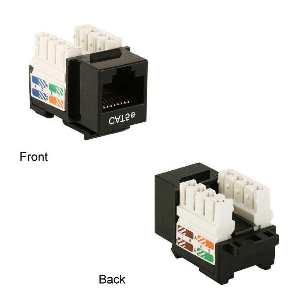 Kentek CAT5e Punch Down Keystone Jack RJ45 Category 5E Network