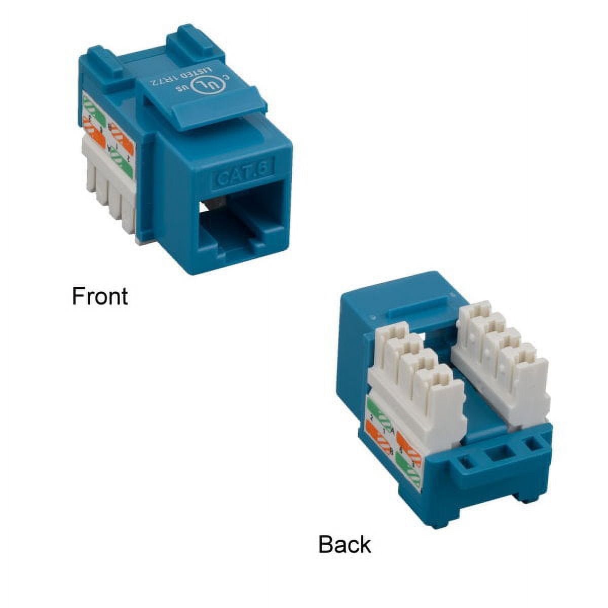 Kentek CAT6 Punch Down Keystone Jack RJ45 Category 6 Ethernet Network ...
