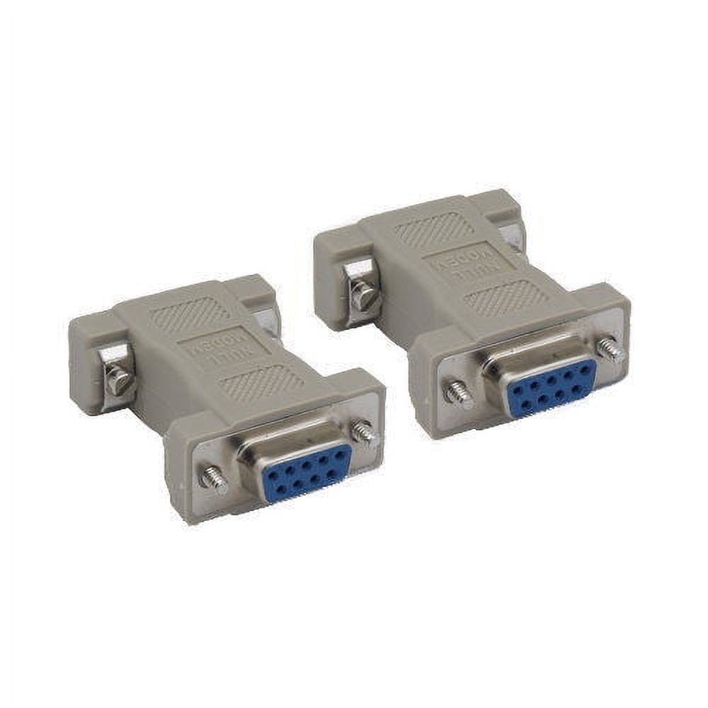 Kentek DB9 9 Pin Female to Female F/F Serial/AT Null Modem Adapter ...