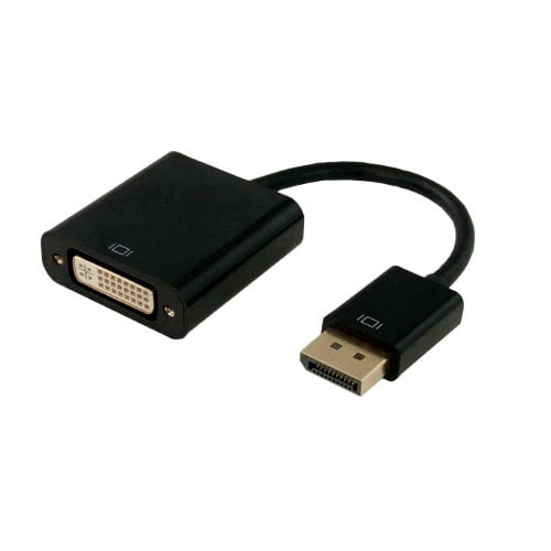 Kentek Display Port male to DVI digital DVI-D female M/F video adapter converter cord DP DisplayPort black 1080p PC Mac