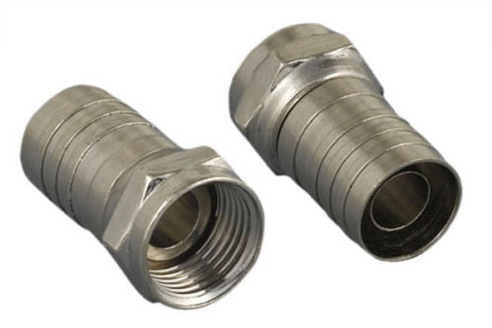 Kentek F-type crimp style male adapter connector for coax coaxial RG59 RG6