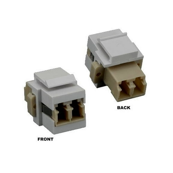 Kentek Fiber optic LC duplex keystone modular jack adapter coupler multimode