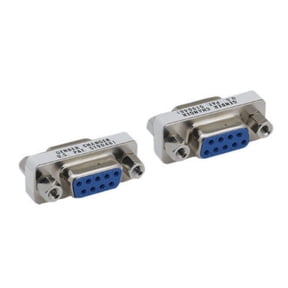 Kentek Mini DB9 9 Pin Female to Female F/F Serial/AT Modem Mini Adapter Gender Changer Coupler RS-232 Straight Through Peripheral