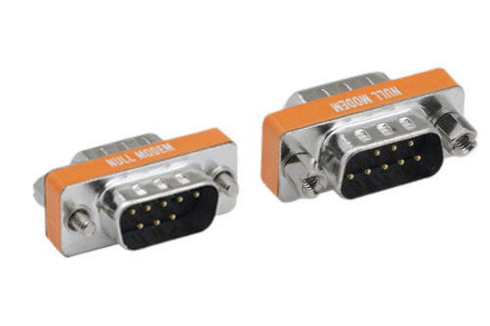 Kentek Mini DB9 Male to Male M/M Serial/AT Null Modem Mini Adapter ...