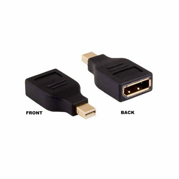 Kentek Mini DisplayPort male to DisplayPort female M/F adapter converter Thunderbolt for PC MAC mini DP MDP to DP black