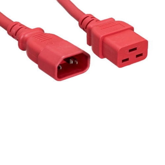 Kentek Red 4 Feet AC Power Cable for Cisco MDS9700 Series Rack-Mounted SAN Switches Replacement Jumper Cord to PDU UPS