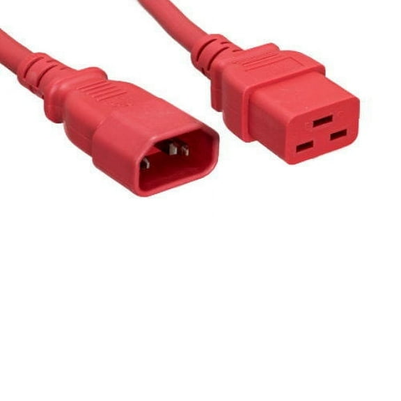 Kentek Red 4 Feet AC Power Cable for HP HPE AC Power Supply JD218A#ABA JD219A#ABA Replacement Jumper Cord to PDU UPS