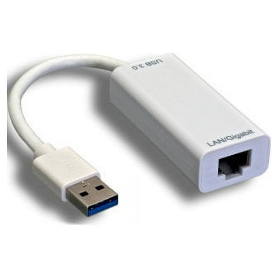 Kentek USB 3.0 Gigabit Ethernet Adapter Type A Male To 10/100/1000 Mbps CAT5/CAT-5E/CAT6 RJ45 Female M/F LAN Network Internet Converter for PC Windows Mac System