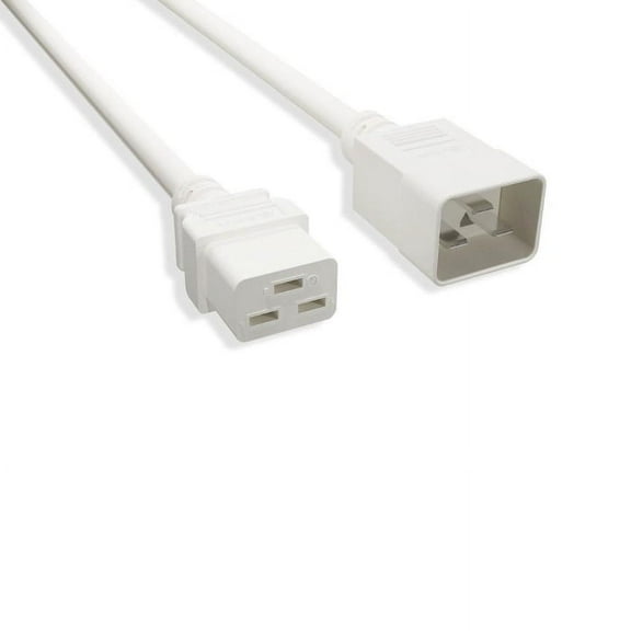 Kentek White 2 Feet AC Power Cable for Cisco PWR-2700-AC/4 PWR-2700-AC/4= PWR-2700-AC-RF Power Supply Replacement AC Cord