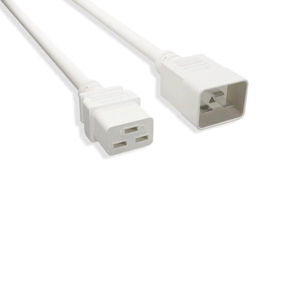 Kentek White 6 Feet AC Power Cable for Dell Networking C9010 Jumper Power Replacement AC Cord