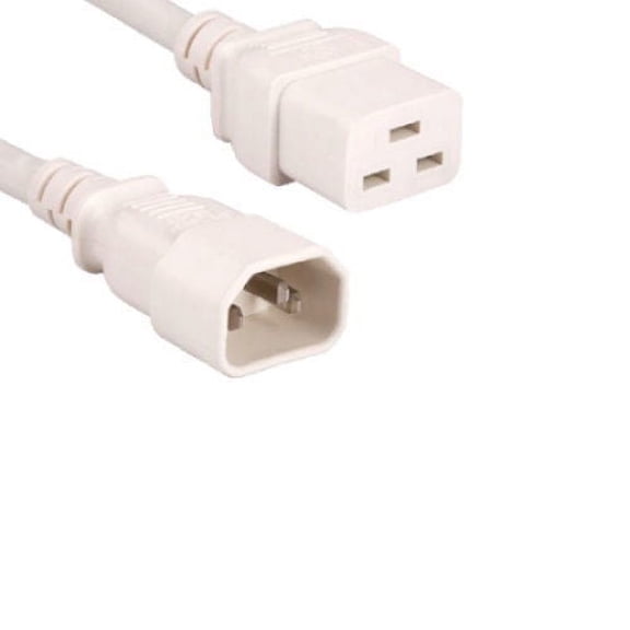 Kentek White 6 Feet AC Power Cable for Dell XPS 700 710 720 Server Computer Replacement Jumper Cord to PDU UPS