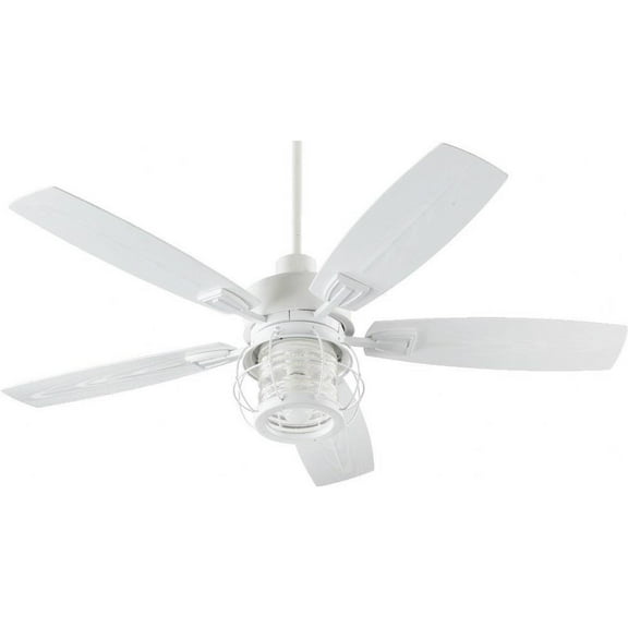 Kentmere Close Patio Fan in Traditional Style 52 inches Wide By 18.46 inches High-Studio White Finish-Studio White Blade Color Bailey Street Home