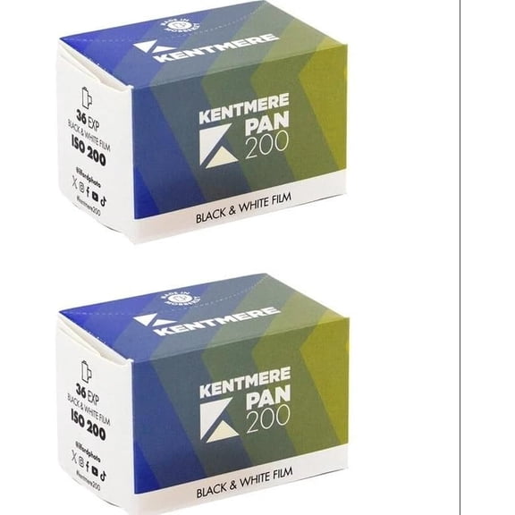 Kentmere Pan 200 Black & White 35mm Film, 36 Exposure, 2 Rolls