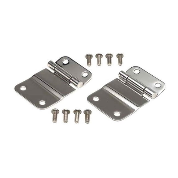 Kentrol 30419 Polished Silver Tailgate Hinge Pair 76-86 CJ7