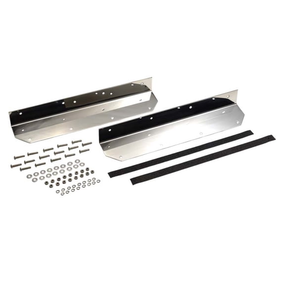 Kentrol 30447 Jeep Wrangler YJ - 1987-95 Step Cover Inlay (pair) Polished Stainless Steel