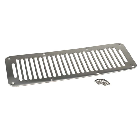 Kentrol 30458 Jeep Wrangler YJ - 1987-95 Hood Vent (8 Holes) Polished Stainless Steel