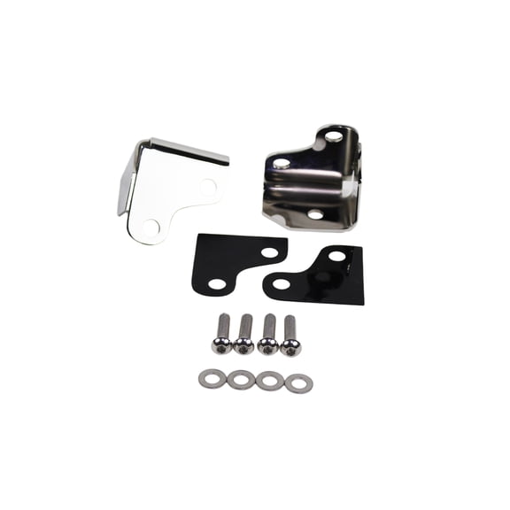 Kentrol 30701 Polished Silver Windshield Light Mount 07-18 Wrangler JK