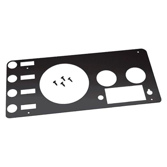 Gauge Cover CJ - 1976-86 Black Powder Coated Stainless