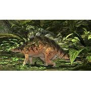 Kentrosaurus in a prehistoric forest Poster Print (18 x 10)