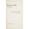 thumbnail image 1 of Pre-Owned Kentucky Birds; A Finding Guide, Kentucky Nature Studies: 3 (Hardcover) 0813112818 9780813112817, 1 of 1