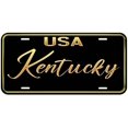thumbnail image 1 of Kentucky Black-G Curved Novelty Car Auto License Plate, 1 of 2