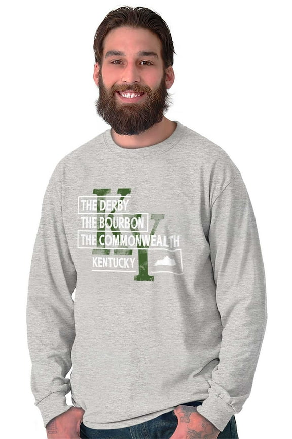 Kentucky Bourbon Derby Commonwealth Plus Size Long Sleeve Graphic Tee Shirt Brisco Brands 3X