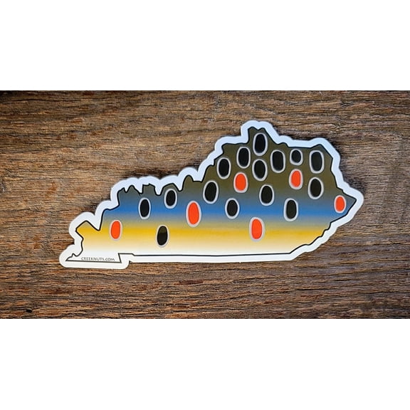 Kentucky Brown Trout Skin Sticker Decal