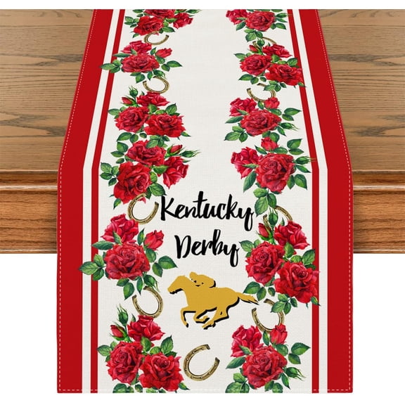 Kentucky Decorations Kentucky Table Runner Horse Racing Party Favors Kentucky Decorations and Supplies for Home Party Table