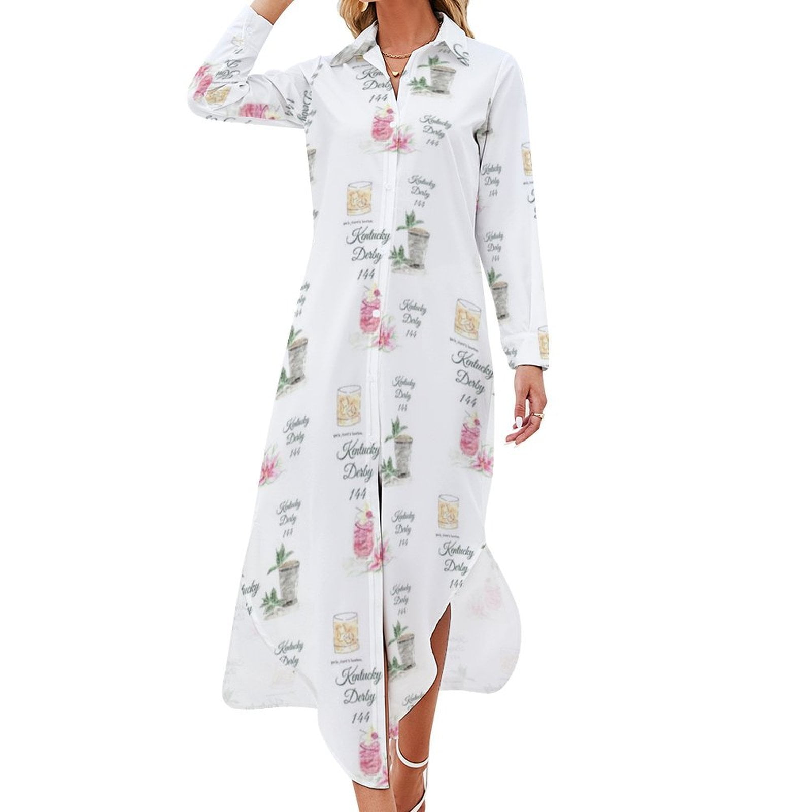 long sleeve lace gown dresses Long Sleeve Applique Floral Embroidered V Neck Wedding Dress