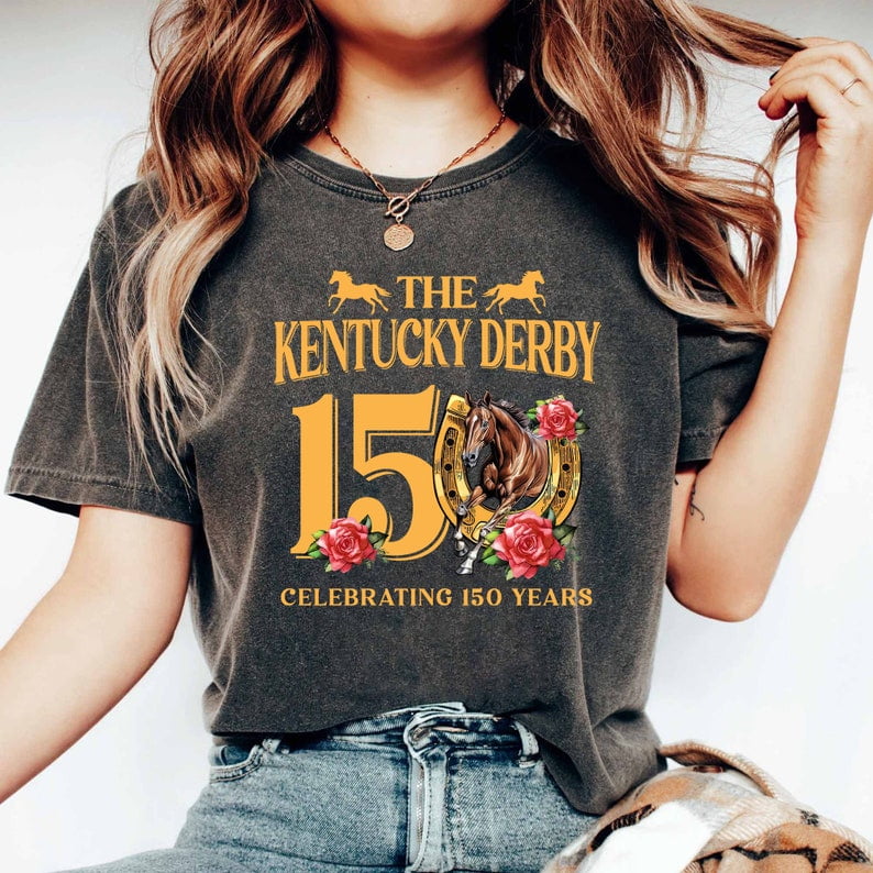 Kentucky Derby 150th Anniversary Shirt, Kentucky Derby Horse Racing ...