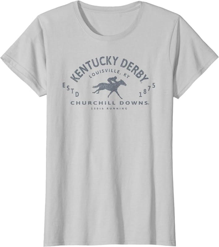 Kentucky Derby 150th Running Retro Logo T-Shirt - Walmart.com