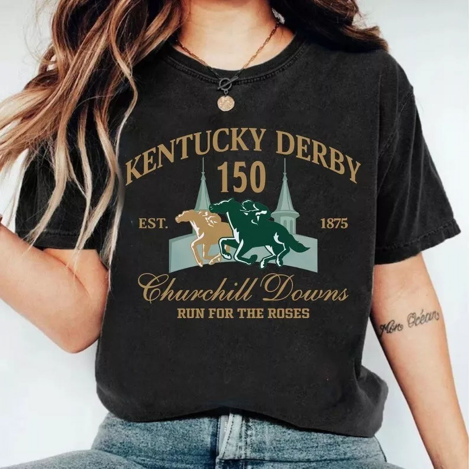 Kentucky Derby Churchill Downs 2024 Tshirt Run For The Roses Hot
