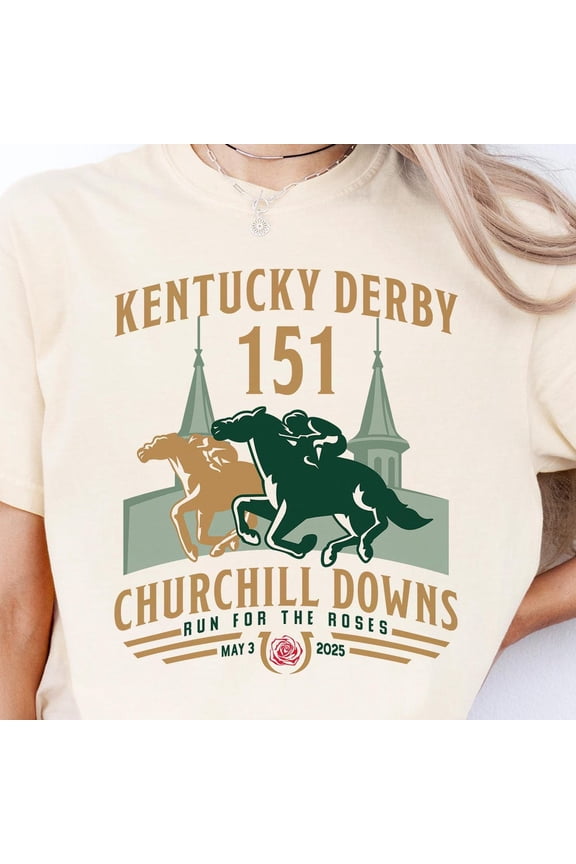 Kentucky Derby Churchill Downs 2025 Shirt, Run For The Roses Shirt, 151Th Kentucky Horse Racing Shirt, Ky Derby Horse Racing Weekend Shirt Unisex S-5XL Hot Trending Shirt, Vintage Birthday Gift