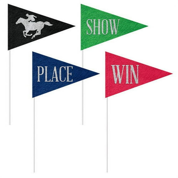 Kentucky Derby Felt Pennants (4ct)