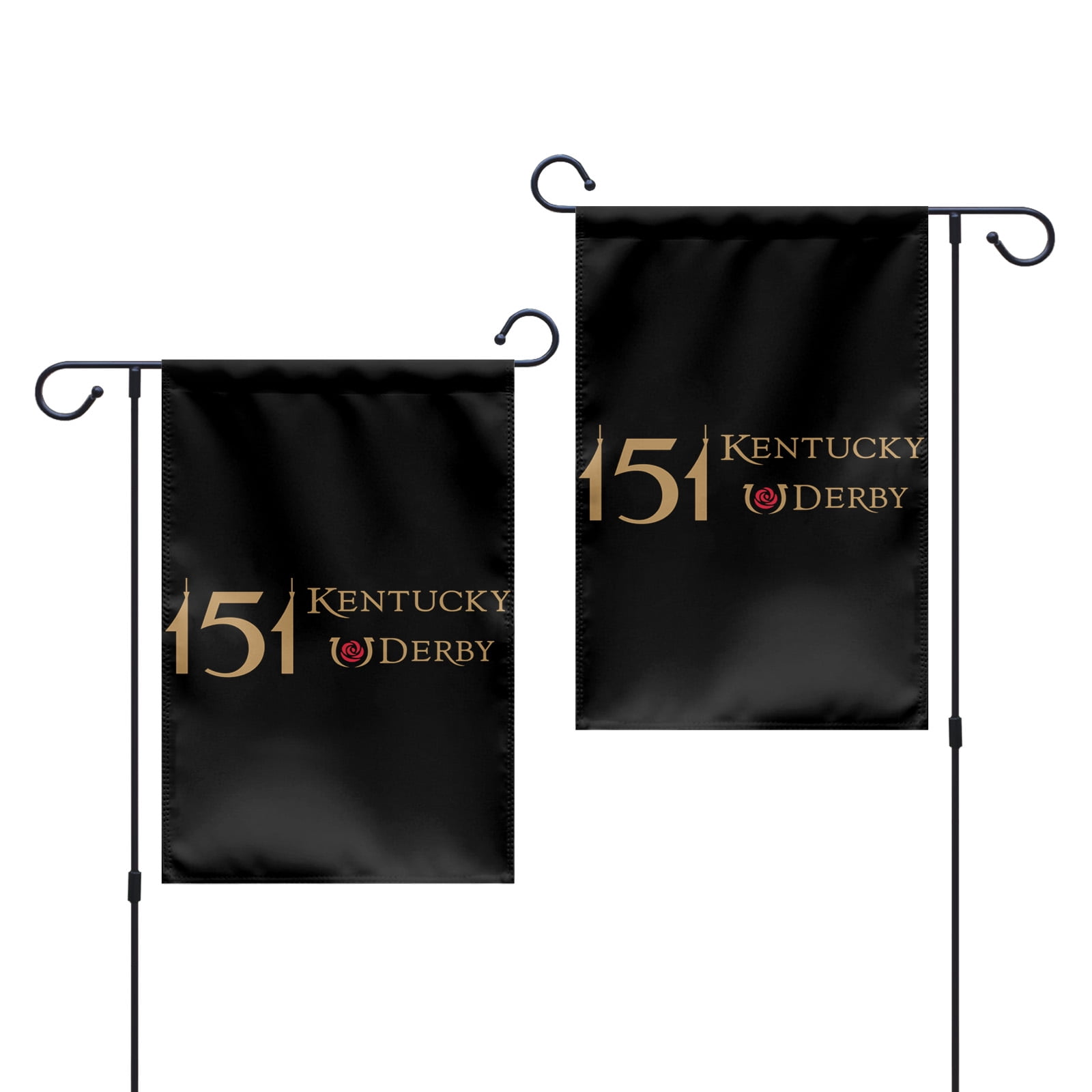 Dyrenson Gartenflagge „Run For The Rose“ – Kentucky Derby Motiv, Doppelseitig, 30,5x45,7 Cm, Wetterfest