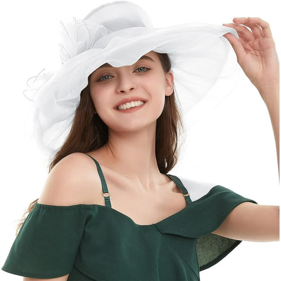 Kentucky Derby Hat for Women Church Hat for Women Organza Victorian Hat Fancy Tea Party Hat Wedding Fascinator